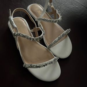 Perfect sandals for wedding reception, beach, or dance party.